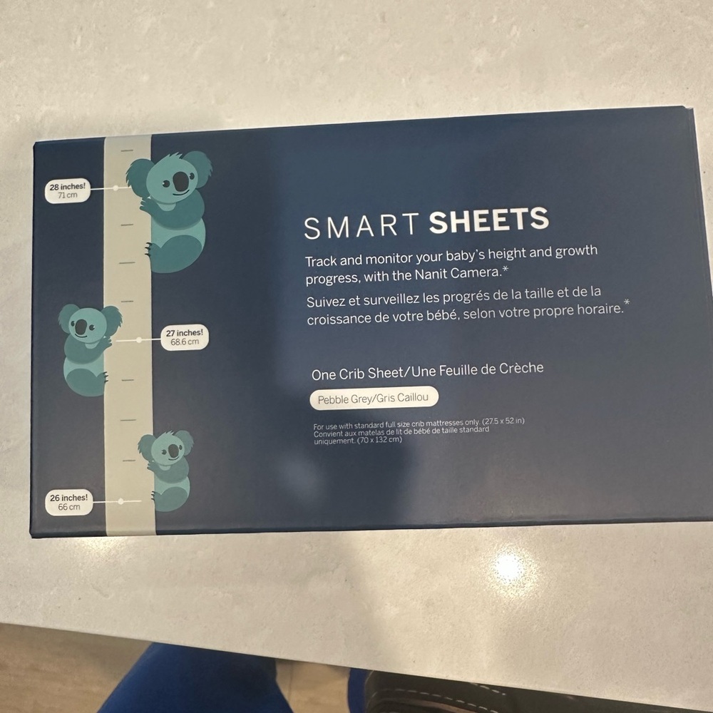 Nanit Smart Sheets - Pebble Grey